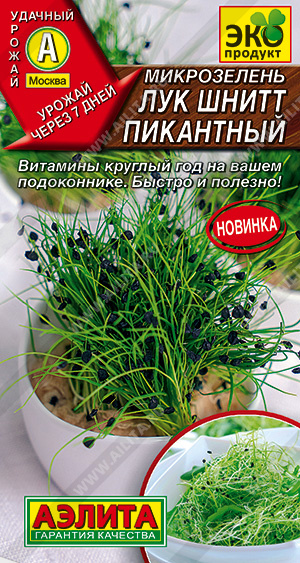 Лук шнитт Микрозелень Пикантный "Аэлита"