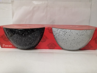 Набор салатников 2шт средний Мрамор 