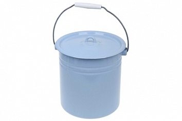 Ведро 12л цилиндр. с крышкой
