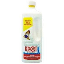 Средство от засоров Крот, 500 мл