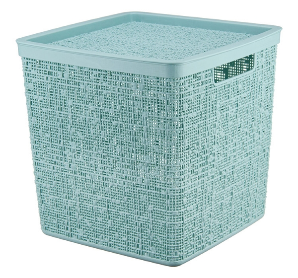 Контейнер 17л д/хранения, пластик, Морская волна