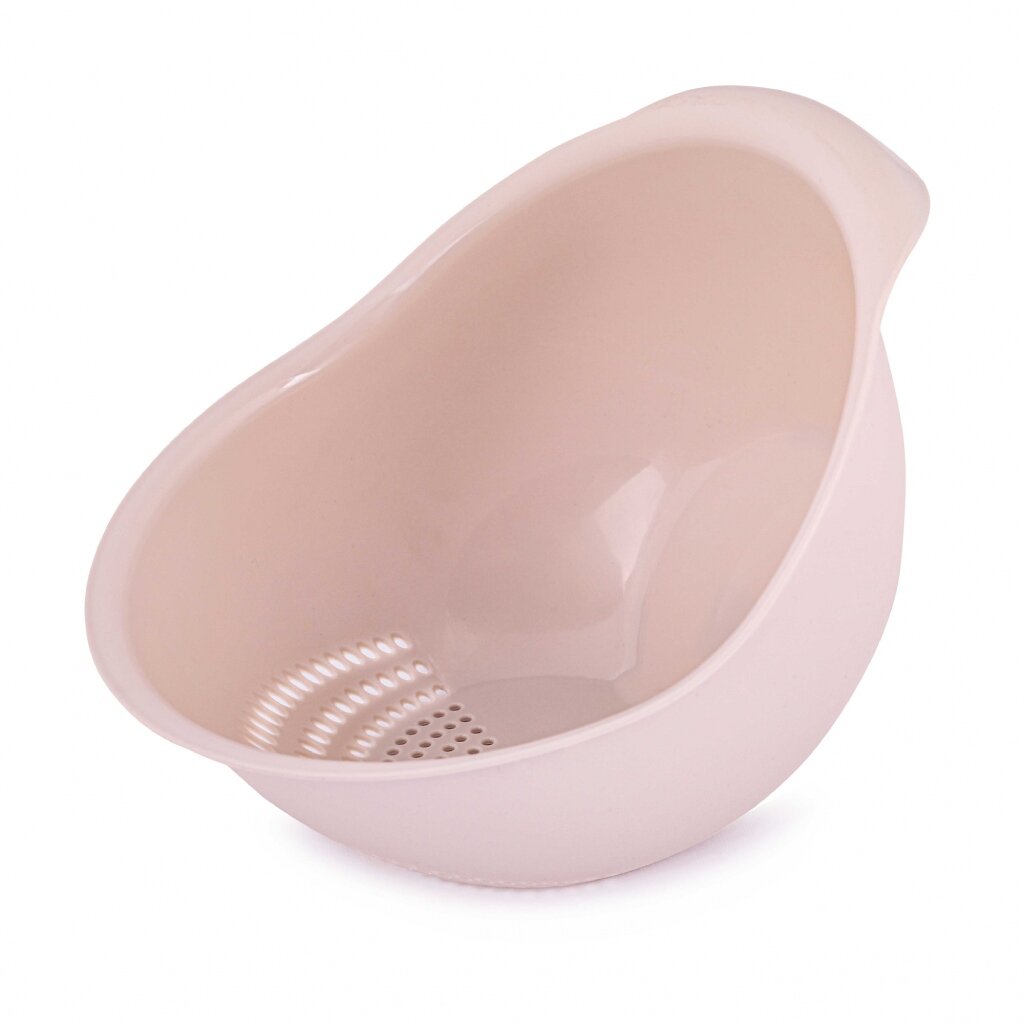 Дуршлаг пластик, для крупы, розовый М8200