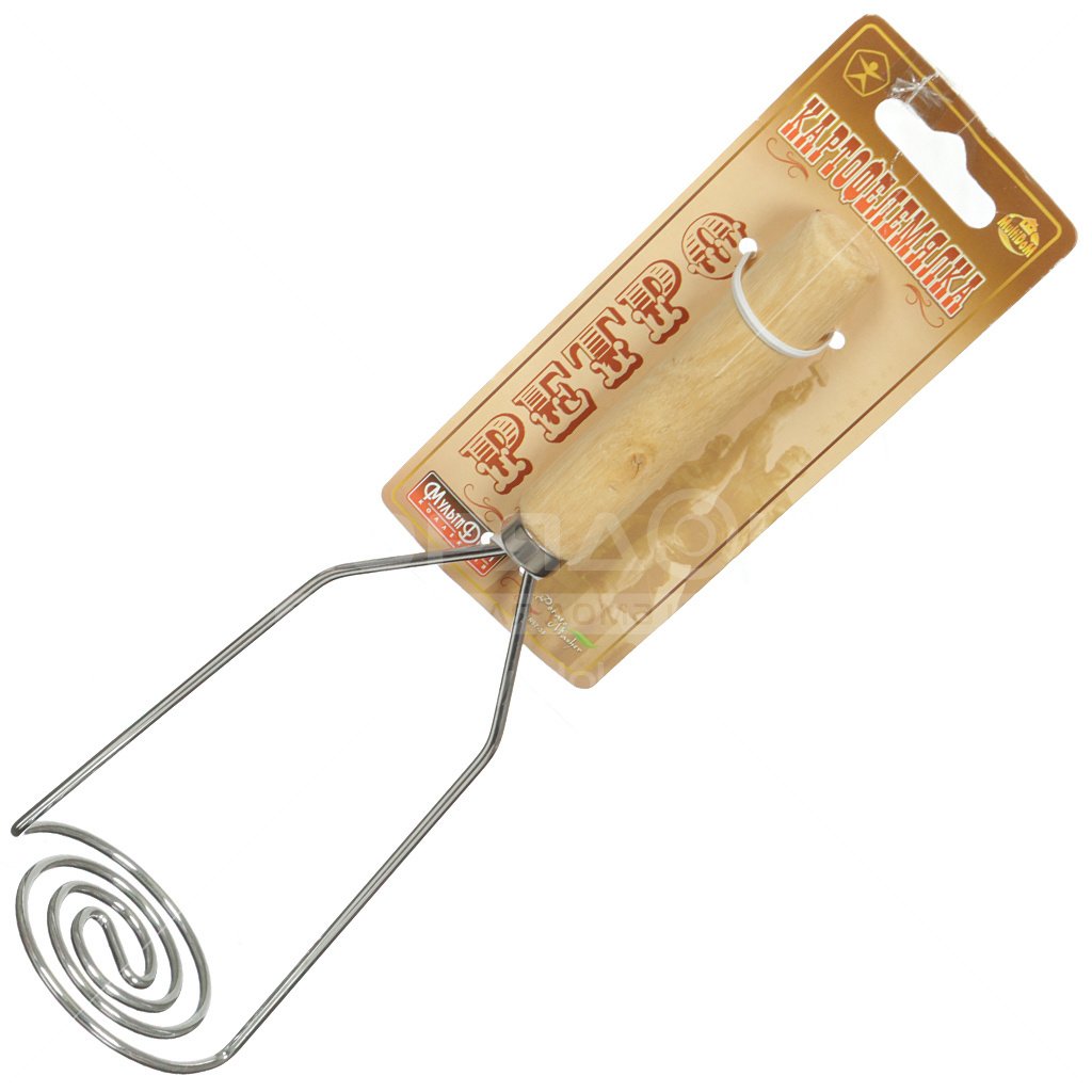 Картофелемялка дерев.ручка Ретро