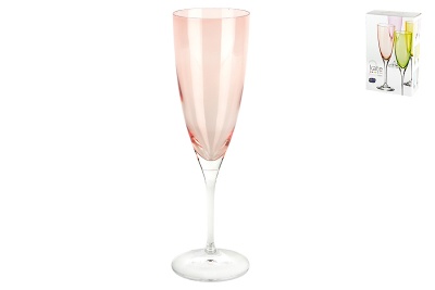 Набор бокалов для шампанского 2шт 190мл "Пудровый"