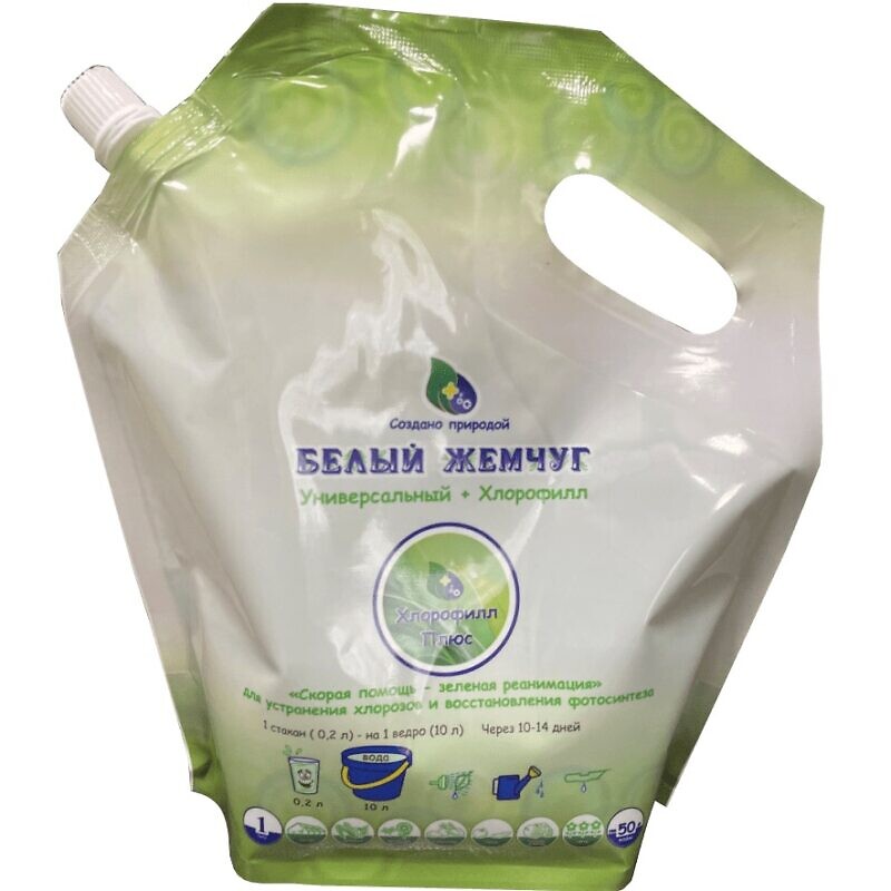 Удобрение Белый жемчуг универс.+Хлорофилл 1л