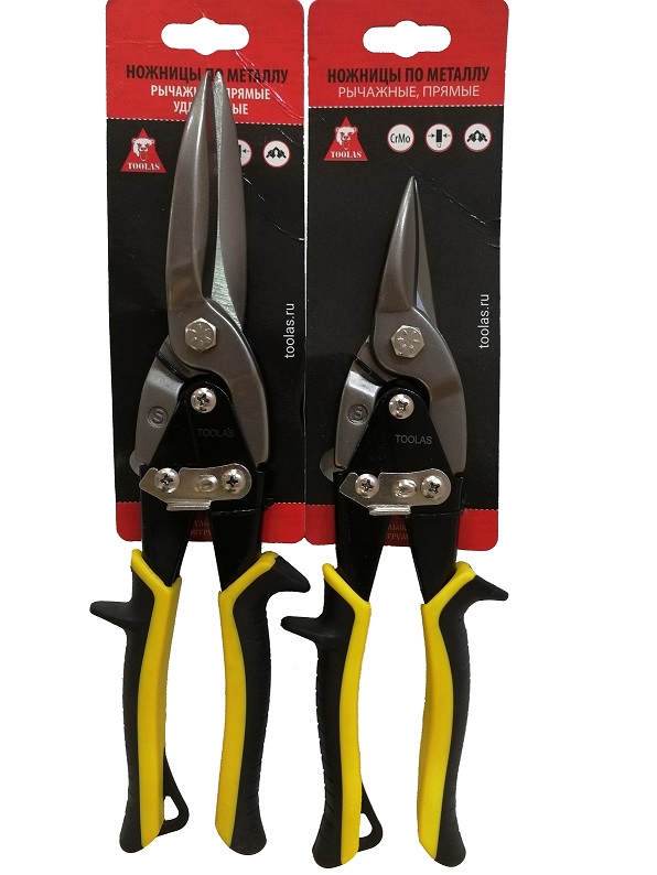 Ножницы по металлу "Toolas" прямые удлиненные