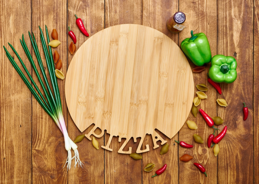 Доска разделочная ПИЦЦА 330*12мм, бамбук