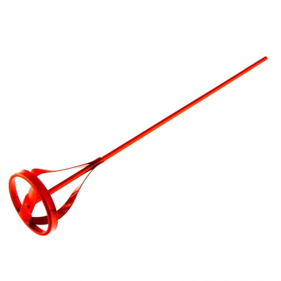 Миксер для краски 100х600мм красный Toolas