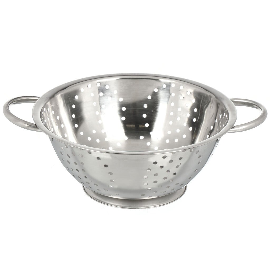 Дуршлаг 24см с ручкой нерж., на ножке
