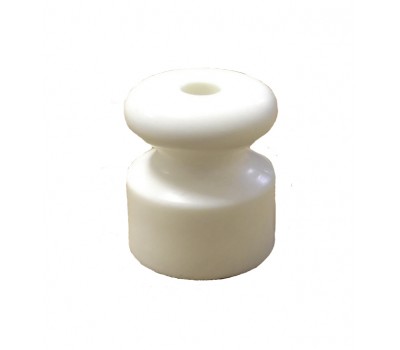 Ретро изолятор пластиковый, белый