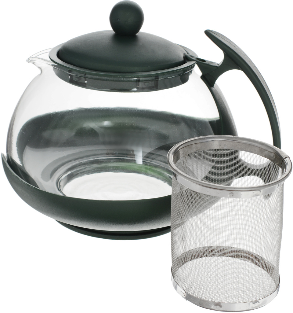 Чайник зав. 750мл стекло Y6-2600 I.K черный