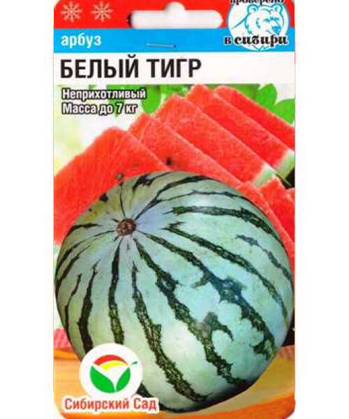 Арбуз Белый тигр 5шт. "СибСад"