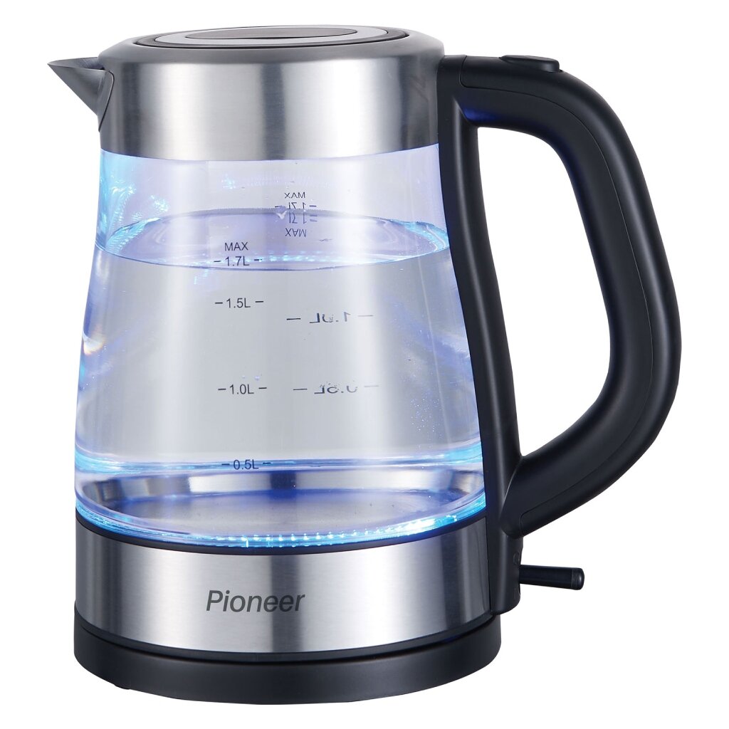 Чайник электр.Pioneer, KE807G, черный, 1.7 л, 2200 Вт