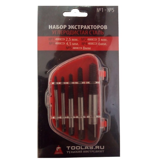 Набор экстракторов, 5шт Toolas