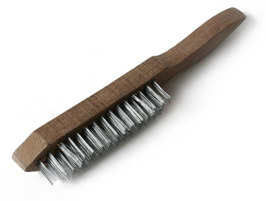 Щетка метал. 6-ти рядная, дерев. корпус Политех