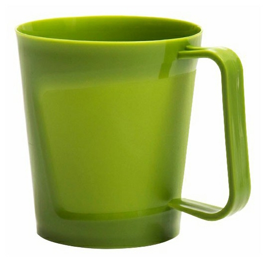 Кружка 0,4л пластик, зеленая