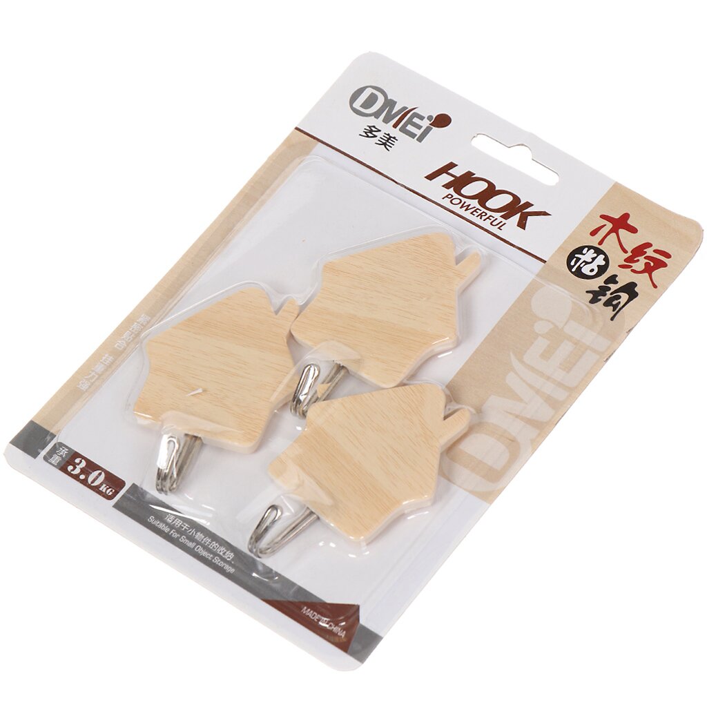 Крючок "Домик" на присоске, 3шт