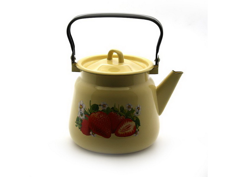 Чайник эм. 3,5л палевый, закатн.дно