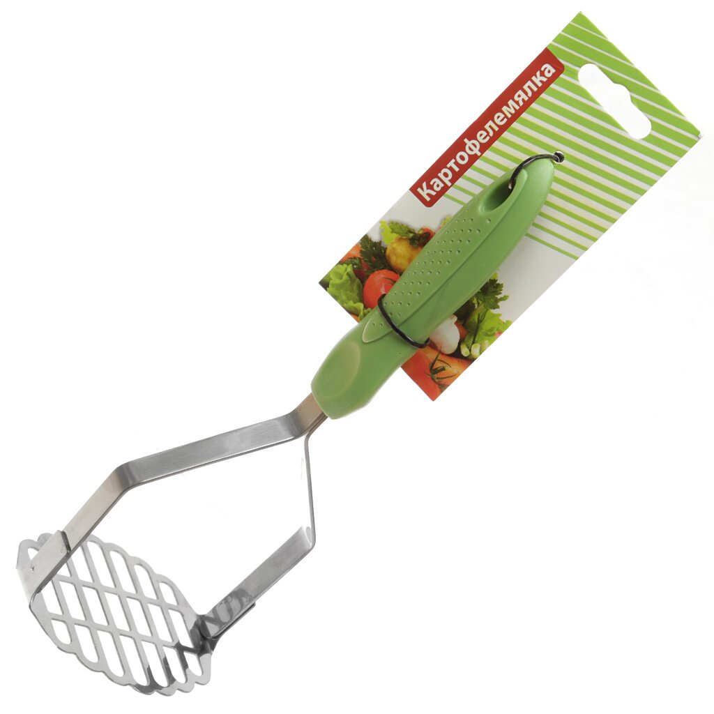 Картофелемялка нерж., зеленая, Daniks, YW-KT093B-5G/D-010