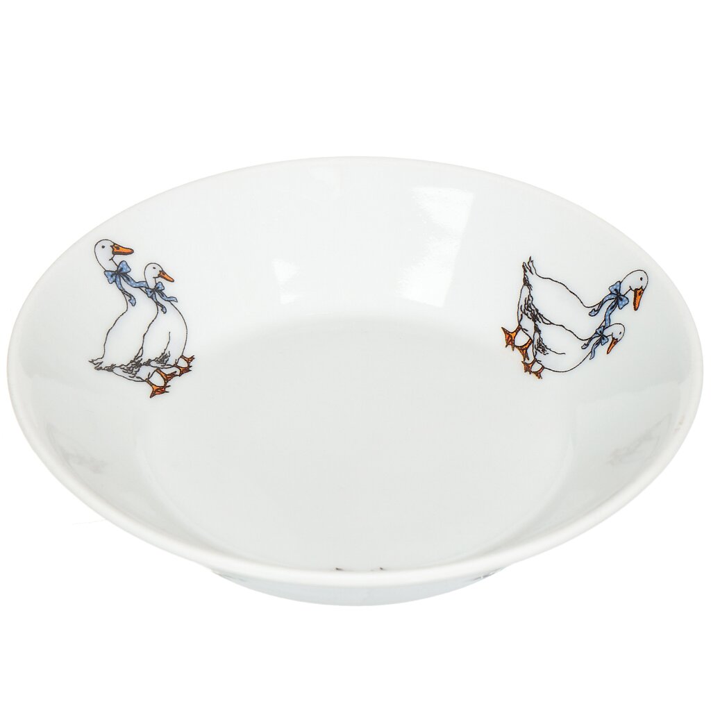 Тарелка десертная 14см "Гуси"