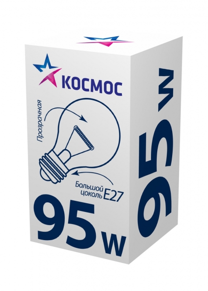 Лампа накаливания Космос 95В, Е27