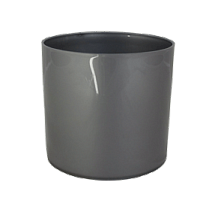 Горшок CYLINDER 110мм серебряный