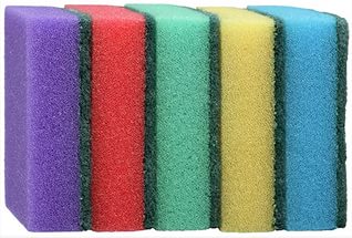 Губка для посуды  5шт Миди