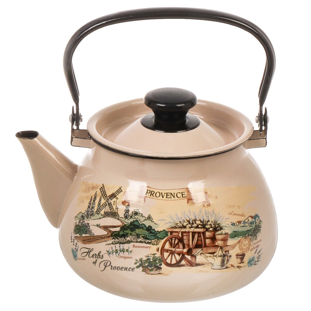 Чайник эм. 3л "Травы Прованса"