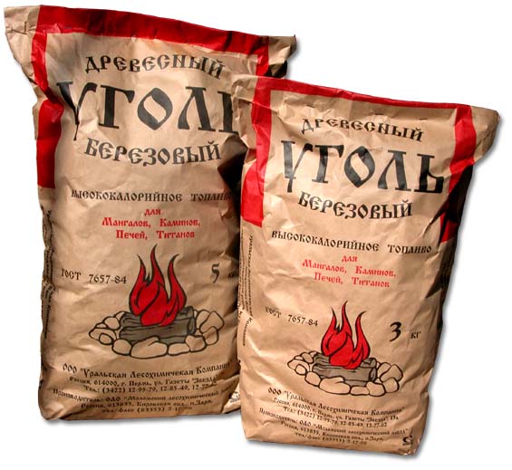Уголь древесный (3кг)