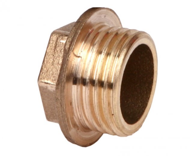 Заглушка латунная (штуцер) 3/4"