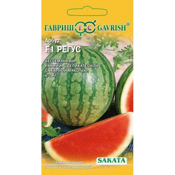 Арбуз Регус (бессемянный), 3шт