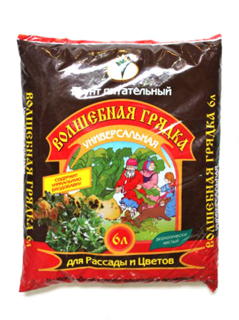 Грунт Волшебная грядка Цветы и рассада 6л
