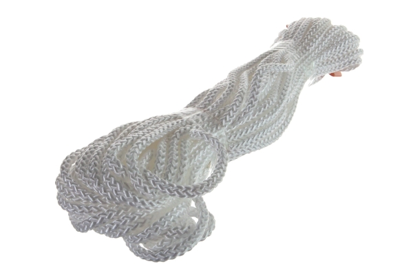 Шнур ф6 (20м) плетёный с сердечн. БЕЛЫЙ