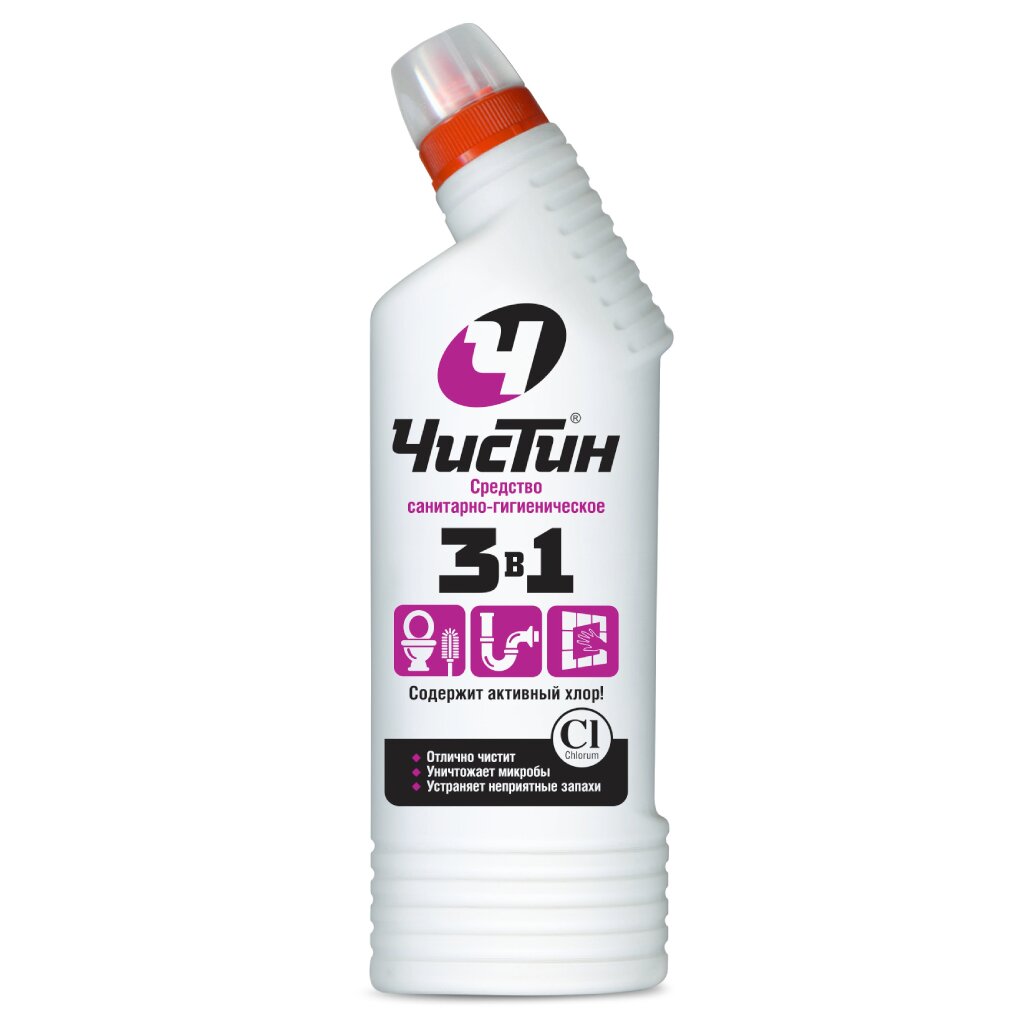 Гель санит.-гигиен. ЧИСТИН, 3в1, 750г 