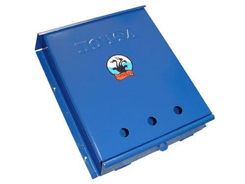 Почтовый ящик пластик. с замком 280*75*390 синий