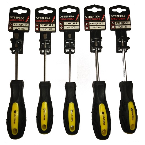 Отвертка крестовая PH2x100 (Стандарт) Toolas