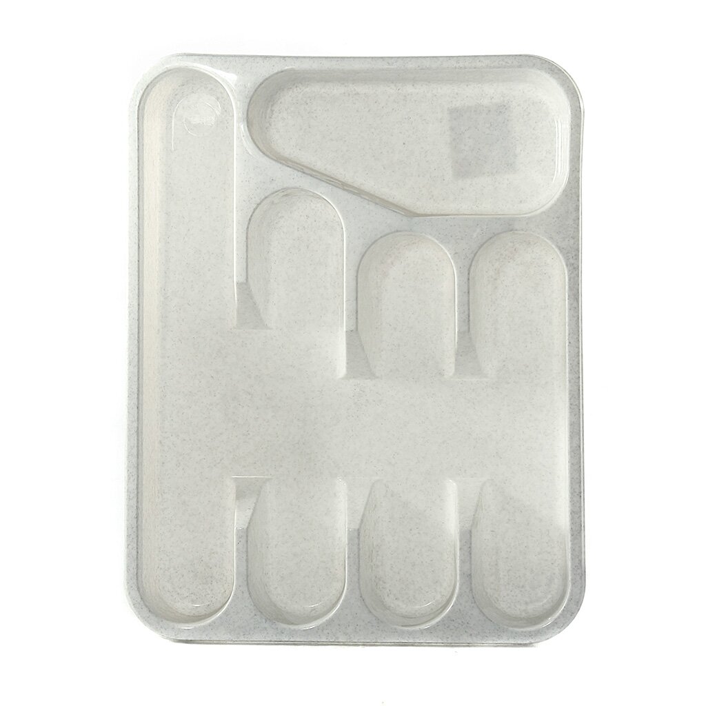 Лоток для столовых приборов, белый, М1140