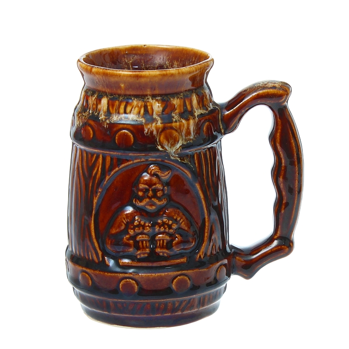 Бокал пивной  "Три вида" керам. шамот 0,7л 