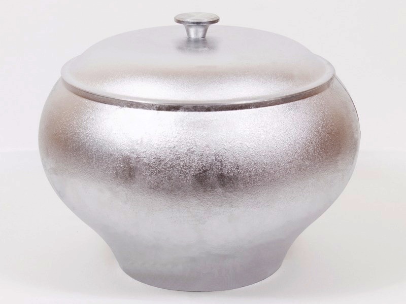 Горшок 1,5л алюм. с крышкой, литой