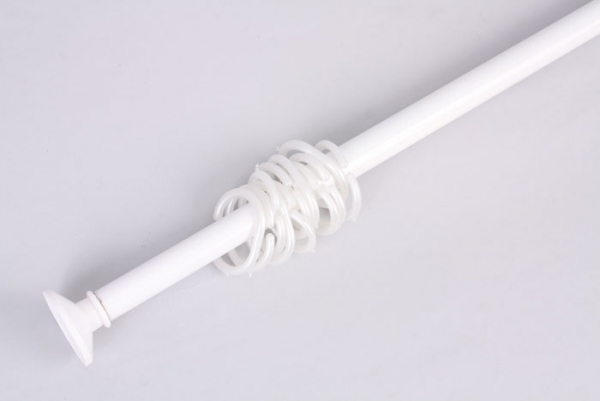 Карниз для ванной комнаты раздвижной, белый