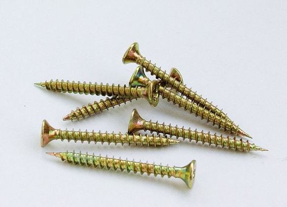 Саморез острый потай PZ, желтопас. 6*80мм