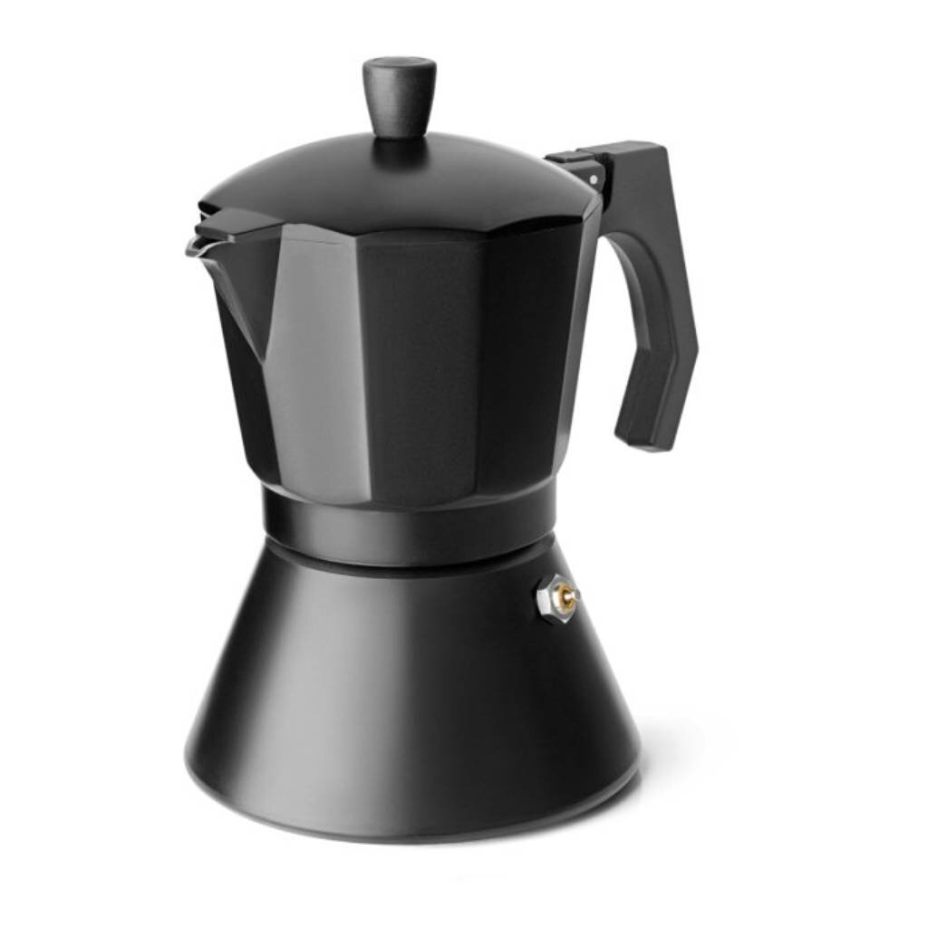 Кофеварка гейзерная 0,3л, алюм., индукция, Apollo