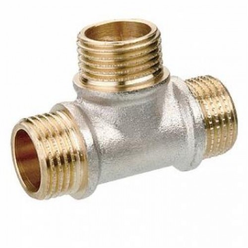 Тройник 1/2" штуцер/ штуцер/ штуцер (732)(21851)