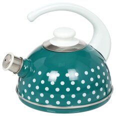 Чайник эм. 2,5л со свистком, бирюзовый
