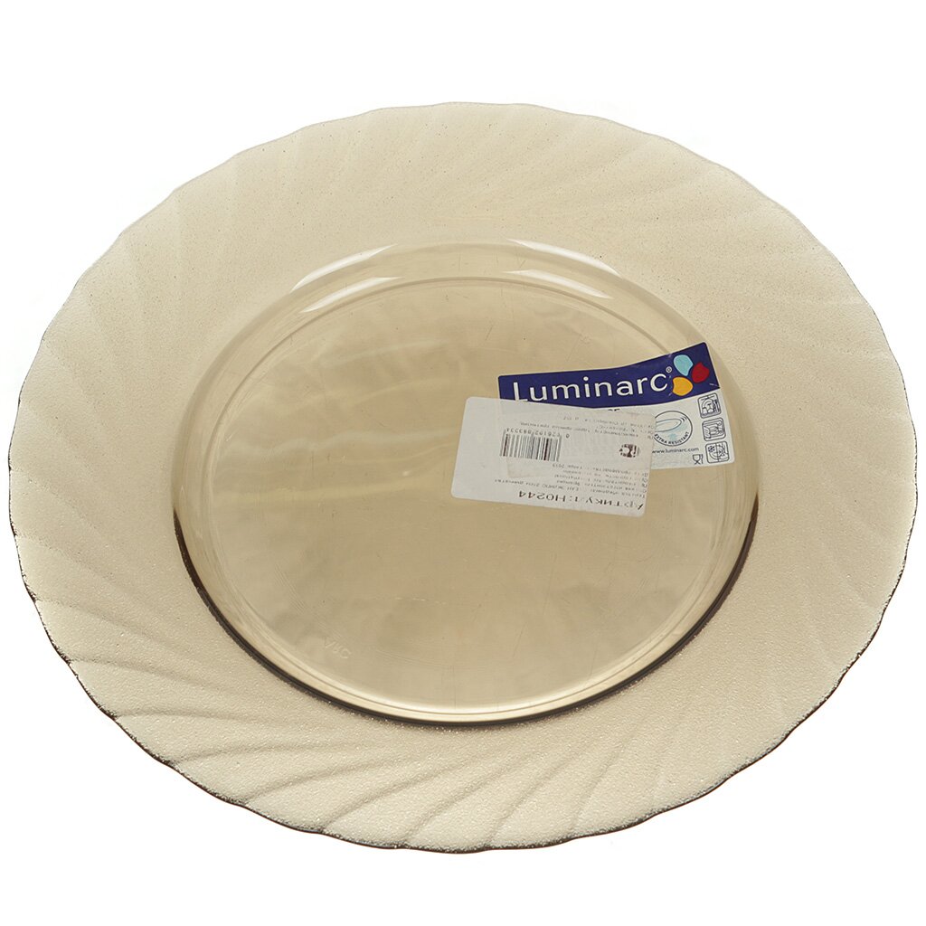 Тарелка обеденная 24см Luminarc, H0244/L5078, стекло