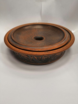 Сковородка малая Красная глина 0,7л