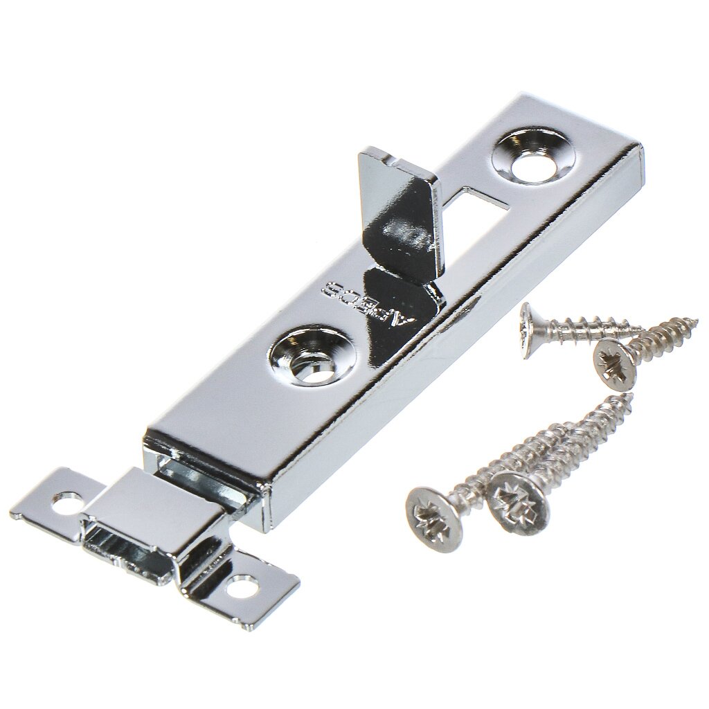 Шпингалет наклад., плоский, Apecs, 60 мм, хром