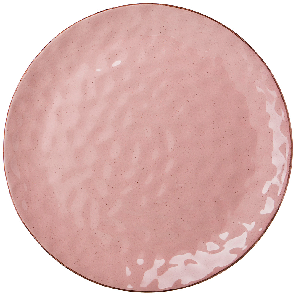 Тарелка десертная 19см Отражение. Розовая пудра 191-117