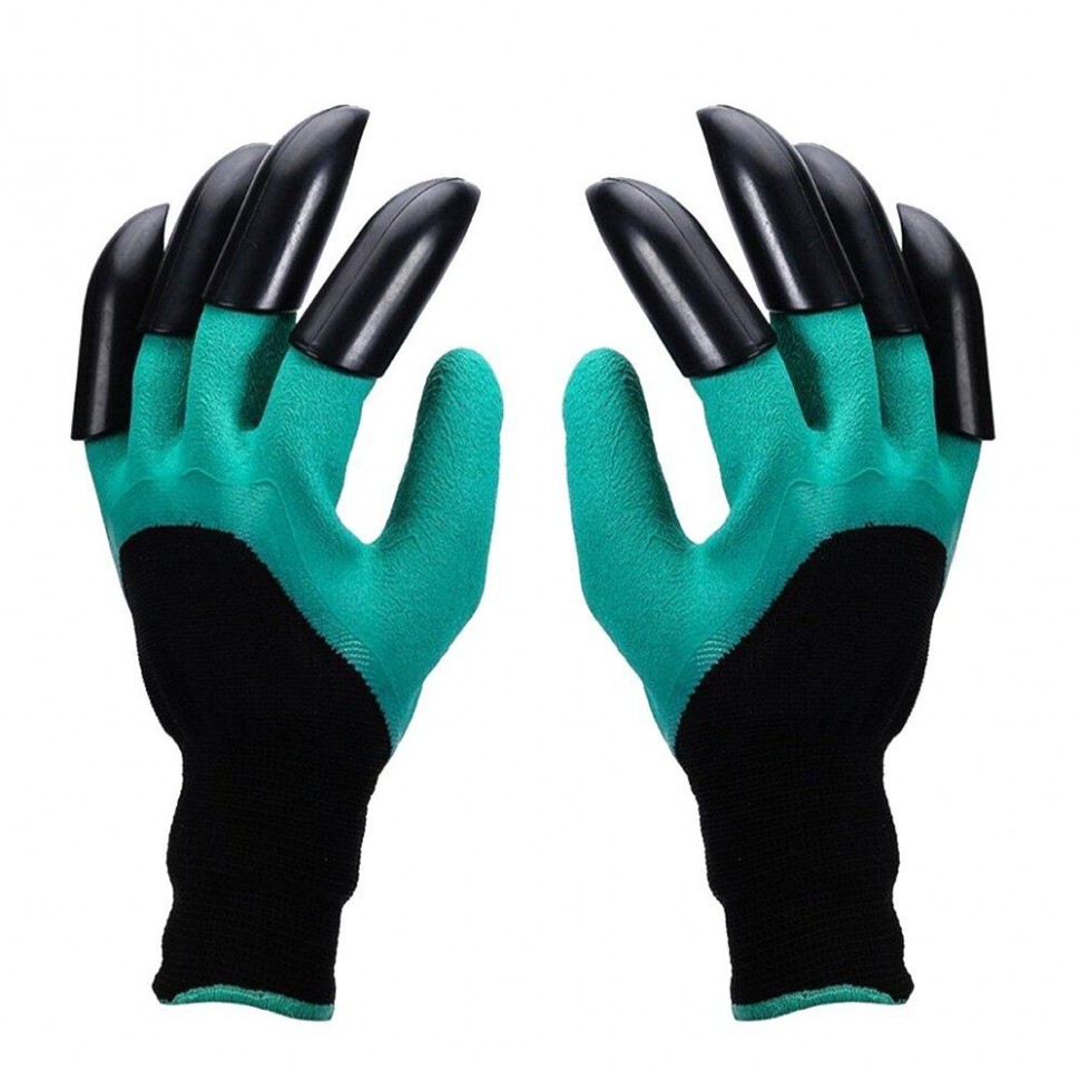 Перчатки садовые нейлон. с коготками