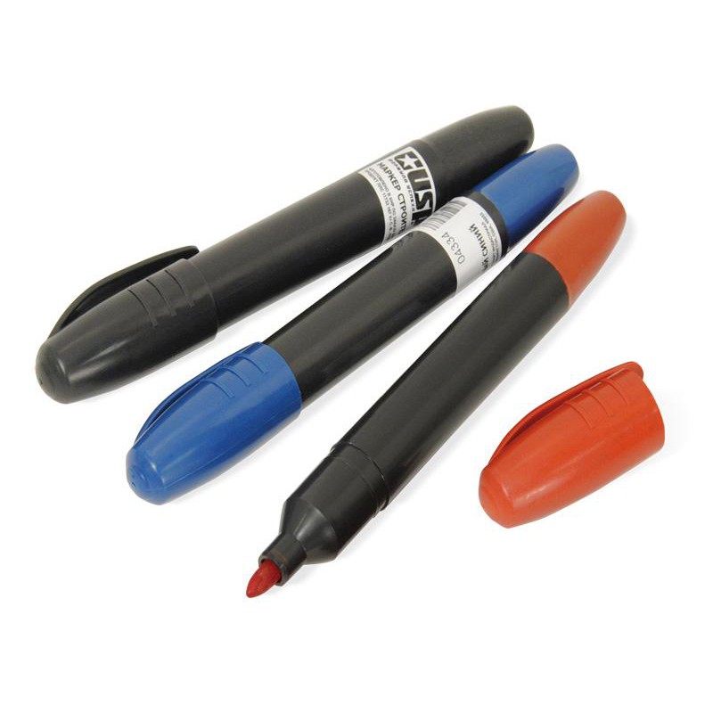 Маркер строительный с жидким составом белый TOOLAS